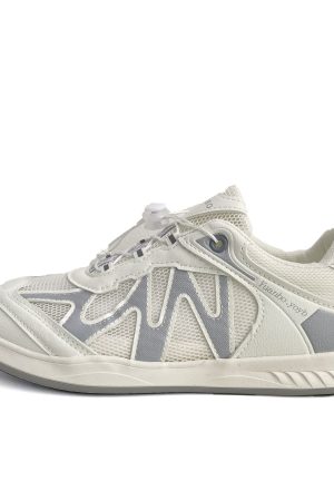 Women's Breathable Mesh Slip-On Training Shoes - Casual White Sports Sneakers for Summer 2025