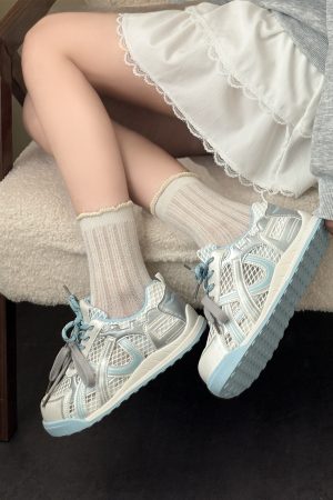 Women's Breathable Mesh White Sports Shoes, Summer 2025 Thin Style, Versatile Casual Training Sneakers