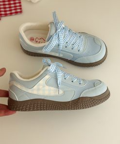 Women's Breathable Platform Sneakers - Thick-Soled White Shoes for Summer 2025, Versatile Student Footwear, Stylish Casual 90s Vibe