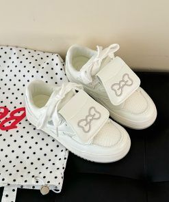 Women's Breathable Thin-Soled Board Shoes, 2025 Summer Thick-Soled White Casual Sneakers, Trendy INs Style