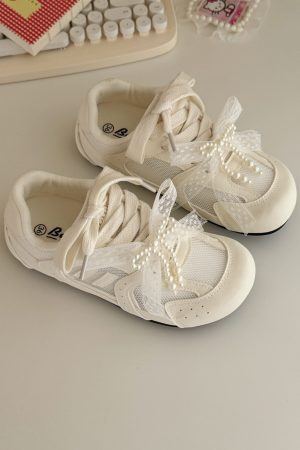 Women's Breathable Training Shoes - 2025 Summer Thick-Soled Versatile White Sneakers for Fitness and Everyday Wear