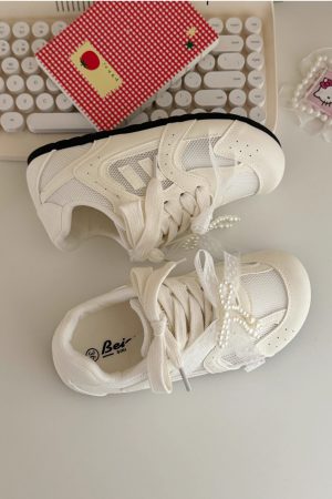 Women's Breathable Training Shoes - 2025 Summer Thick-Soled Versatile White Sneakers for Fitness and Everyday Wear