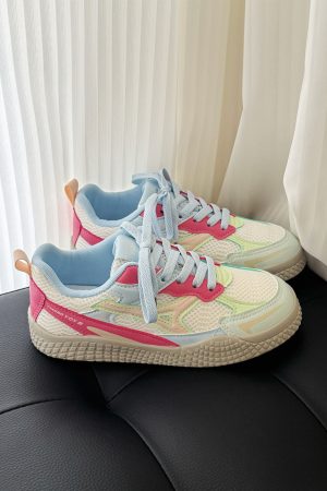 Women's Breathable Training Shoes, Thick-Soled Versatile Sneakers, 2025 Summer Style, Lightweight Little White Shoes