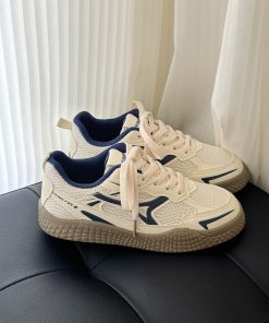 Women's Breathable Training Shoes, Thick-Soled Versatile Sneakers, 2025 Summer Style, Lightweight Little White Shoes