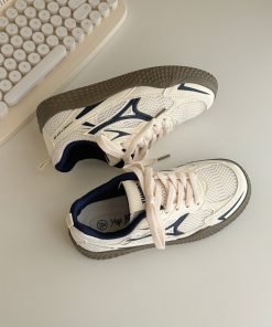 Women's Breathable Training Shoes, Thick-Soled Versatile Sneakers, 2025 Summer Style, Lightweight Little White Shoes