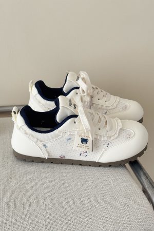 Women's Breathable White Thick-Soled Sneakers - Versatile Summer 2025 Soft Bottom Shoes