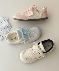 Women's Breathable White Thick-Soled Sneakers - Versatile Summer 2025 Soft Bottom Shoes