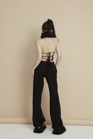 Women's Casual Low Waist Loose Sweatpants - Autumn Winter Versatile Straight Leg Cuffed Sports Pants for Comfort and Style