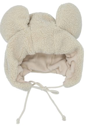 Women's Cute Thickened Fleece Cycling Hat with Ear Protection and Warm Neck Gaiter - Autumn Winter Korean Style