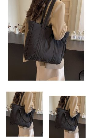 Women's Diamond Quilted Commuter Tote Bag - Spring/Summer Down Cotton Crossbody Shoulder Bag, 2025 Fashion Must-Have