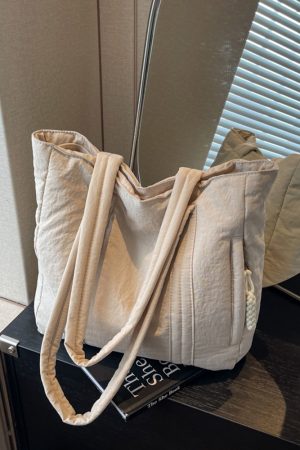 Women's Diamond Quilted Commuter Tote Bag - Spring/Summer Down Cotton Crossbody Shoulder Bag, 2025 Fashion Must-Have
