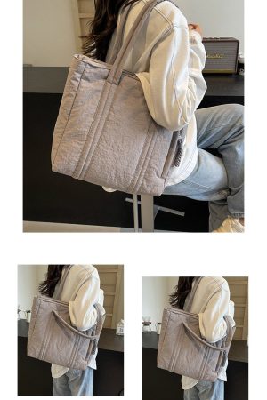 Women's Diamond Quilted Commuter Tote Bag - Spring/Summer Down Cotton Crossbody Shoulder Bag, 2025 Fashion Must-Have