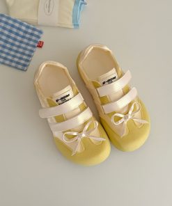 Women's Flat White Velcro Ballet Sneakers - Soft Bottom Summer Shoes for 2025, Stylish and Comfortable Footwear