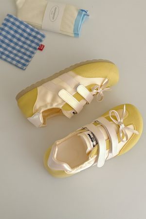 Women's Flat White Velcro Ballet Sneakers - Soft Bottom Summer Shoes for 2025, Stylish and Comfortable Footwear