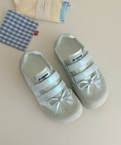 Women's Flat White Velcro Ballet Sneakers - Soft Bottom Summer Shoes for 2025, Stylish and Comfortable Footwear