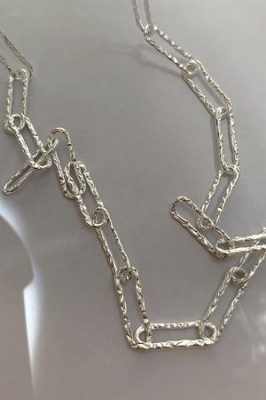 Women's Geometric Ring Necklace - Minimalist Light Luxury Clavicle Chain, 2025 New Style, Niche Design for Modern Elegance
