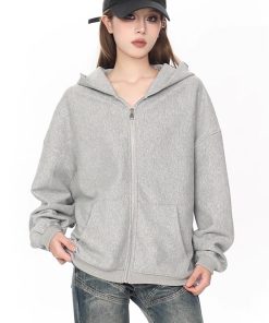 Women's Glitter Hoodie - Loose Thick Versatile Sweatshirt Jacket, 2025 Trendy Yang Mi Style, Stylish and Comfortable Fashion