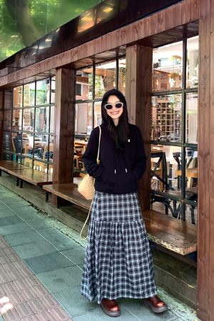 Women's Gray Fleece-Lined Shoulder Hoodie, Loose Fit Korean Style Jacket for Autumn and Winter