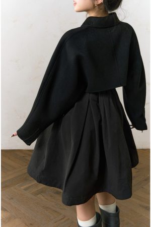 Women's Heavy-Duty 100% Wool Double-Sided Short Coat - Versatile High-End Fashion Outerwear for Effortless Style