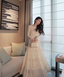 Women's Heavy Wool Knitted Shirt - Slim Fit Elegant Base Top in Feather Yarn Satin - Spring 2025 Fashion