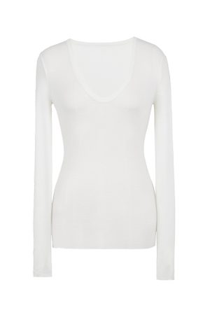 Women's High-Quality Wool Blend Long Sleeve T-Shirt - Spring/Summer Base Layer, Versatile Outerwear, Essential Fashion Top