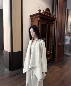 Women's High-Quality Wool Blend Long Sleeve T-Shirt - Spring/Summer Base Layer, Versatile Outerwear, Essential Fashion Top