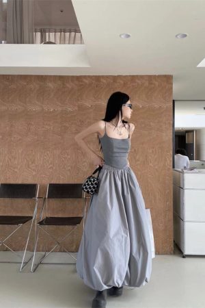 Women's High Waist A-Line Tulip Skirt - Versatile Mid-Length Sports Skirt for 2025 Fall Fashion