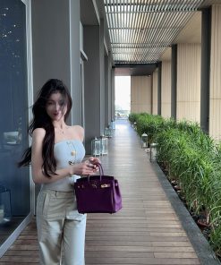 Women's High-Waisted Gray-Blue Flared Jeans, Slimming Bell-Bottom Pants, Trendy Y2K Style Trousers