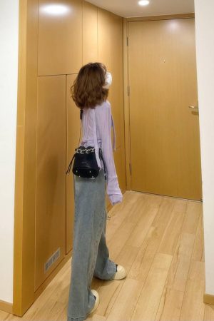 Women's Hollowed-Out Knitted Cardigan Inner Top - Long Sleeve Cover-Up Shirt for Autumn, Trendy Design, Perfect for Layering