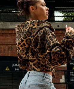 Women's Irregular Zip-Up Hooded Long Sleeve Sweatshirt with Waist Belt - Casual Street Fashion Cardigan for Spring & Autumn