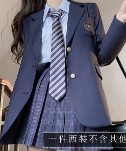 Women's JK Uniform Set Long Coat Suit Jacket - Pudding Bear Inspired 2025 Style, Fashionable and Chic