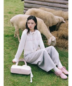 Women's Knitted Cardigan - Short Slim-Fit Sweater Coat, Korean Style, Autumn/Winter 2025 Fashion