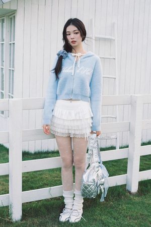 Women's Knitted Cardigan - Short Slim-Fit Sweater Coat, Korean Style, Autumn/Winter 2025 Fashion