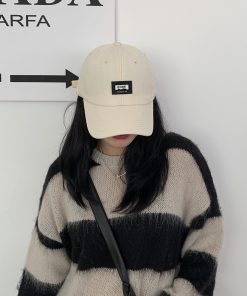 Women's Korean Style Baseball Cap - Trendy Spring/Summer 2025, Versatile Design, Large Head Circumference, Flattering Small Duckbill Cap