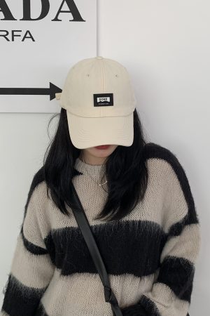 Women's Korean Style Baseball Cap - Trendy Spring/Summer 2025, Versatile Design, Large Head Circumference, Flattering Small Duckbill Cap