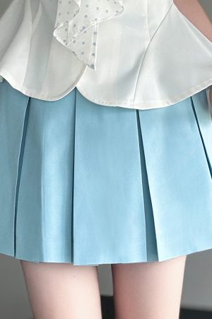 Women's Lace Sailor Suit Set - Double-Layer Collar, Waist-Cinching, College Style, JK Uniform, Cute Pudding Bear Design