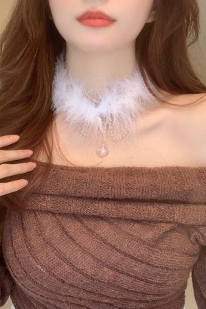 Women's Lolita Plush Beast Cat Ear Headband with Gloves and Necklace - Cute Halloween Costume Accessories