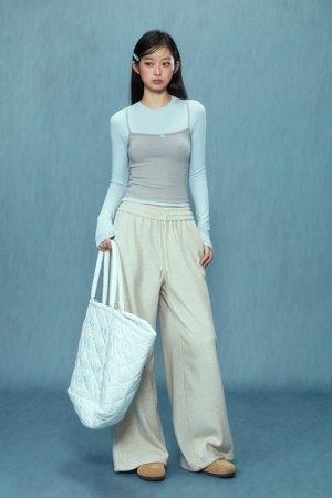 Women's Long Sleeve Fitted Two-Piece T-Shirt - Spring 2025 Style, Slimming and Versatile, Perfect for Casual or Layering