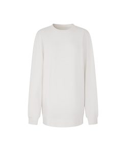 Women's Long Sleeve Sweatshirt Dress - Loose Straight Slim Fit, Round Neck, Solid Color with Inner Skirt - Perfect for Spring Fashion