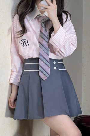 Women's Loose Fit Pudding Bear JK Shirt 2025 Spring White Blouse Top with Unique Design, Slimming Style for Y2K and Korean Fashion