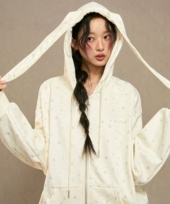 Women's Loose Fleece Hoodie Jacket - Stylish Korean-Style Design for Autumn and Winter