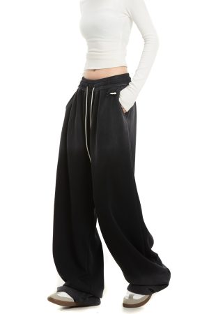 Women's Loose Straight Leg Gradient Sweatpants - Trendy Warm Slimming Casual Streetwear for Sports & Everyday Style