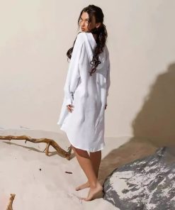 Women's Loose Sun Protection Hoodie Beach Dress Long Sleeve Cover-Up for Swimsuit and Bikini - 2025 Summer Style