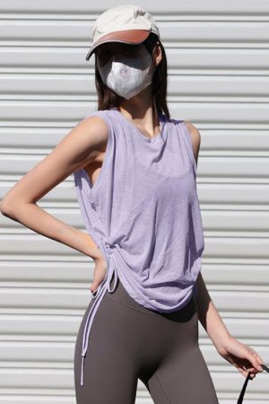 Women's Loose Yoga Tank Top - Lightweight Running Sports Cover-Up, Ideal for Southeast Asia & Western Style, Perfect for Activewear