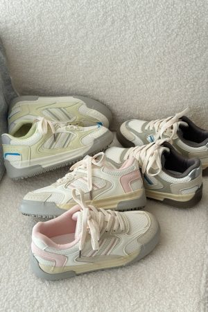 Women's Mesh Breathable Sneakers - Soft Sole Casual Sports Shoes, Versatile White Style for 2025, Trendy Comfort Footwear