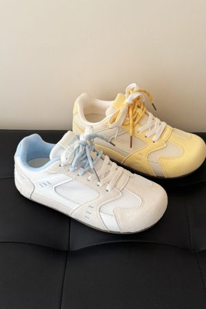 Women's Mesh Breathable Training Shoes - Thick-Soled White Sneakers for Summer 2025, Versatile Soft Bottom Athletic Footwear