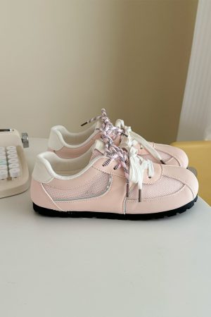 Women's Mesh Puff Sneakers - Breathable Single-Layer Training Shoes for Summer 2025 - Lightweight White Sneakers