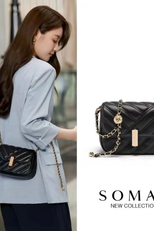 Women's Mini Square Crossbody Bag - Chanel-Style Diamond Quilted Underarm Bag with Chain - Trendy Niche Fashion Accessory