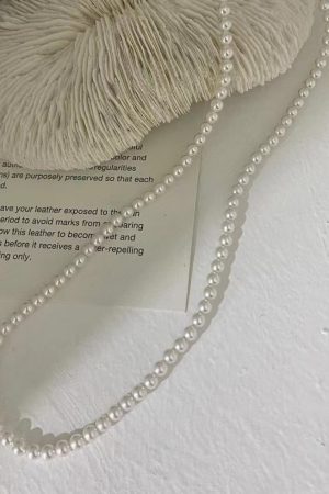 Women's Pearl Necklace - Light Luxury High-End Pure Silver Collarbone Chain - Korean Style Accessories for 2025
