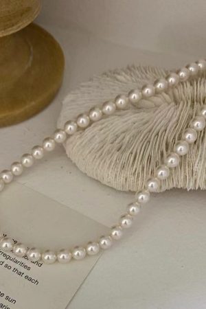 Women's Pearl Necklace - Light Luxury High-End Pure Silver Collarbone Chain - Korean Style Accessories for 2025